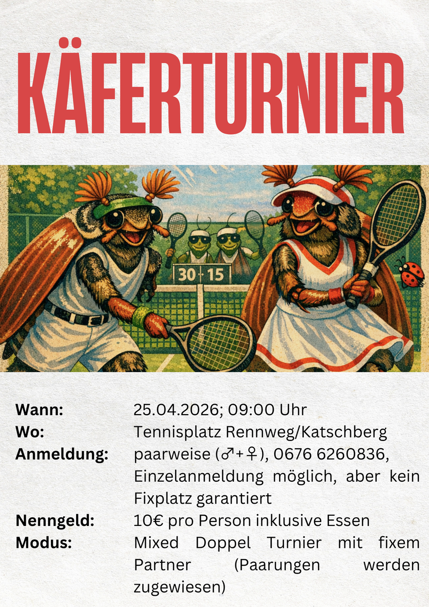 Käferturnier am 25.04.2026