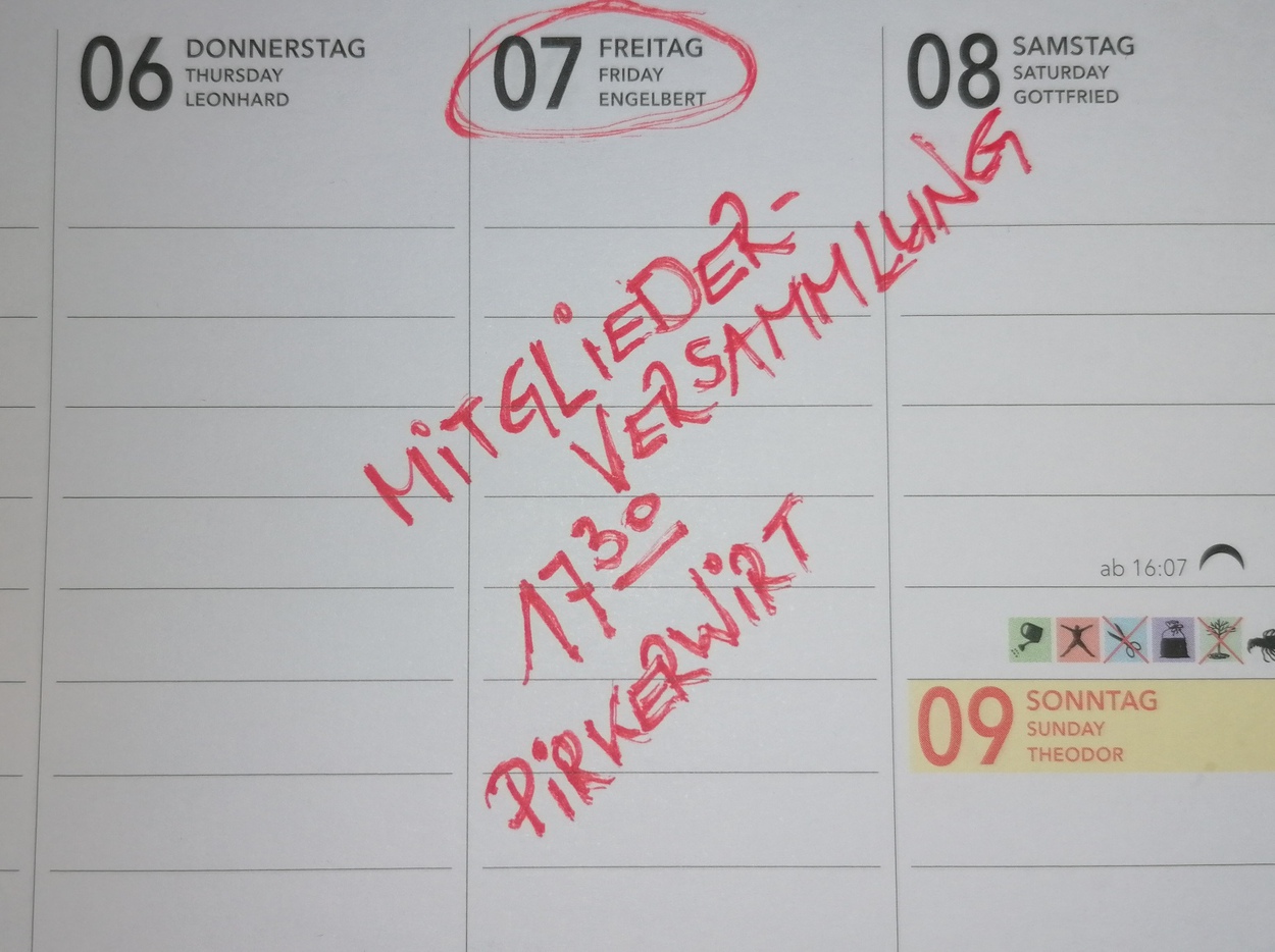 MITGLIEDERVERSAMMLUNG - TERMINAVISO