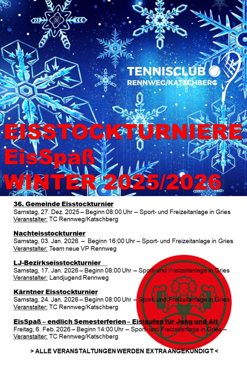 TERMINE IM  WINTER 2025/2026